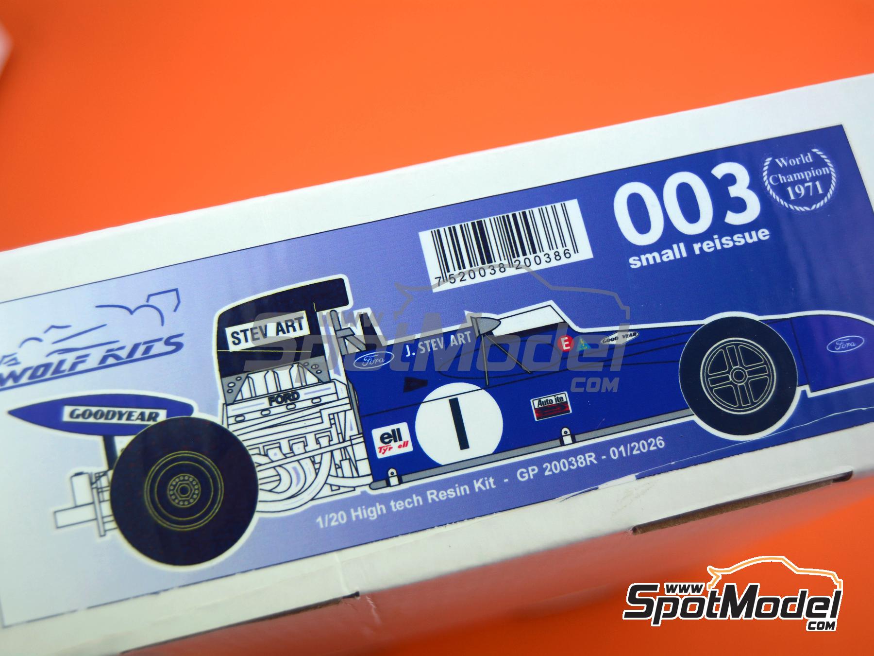 Wolf Kits GP20038R: Car scale model kit 1/20 scale - Tyrrell Ford